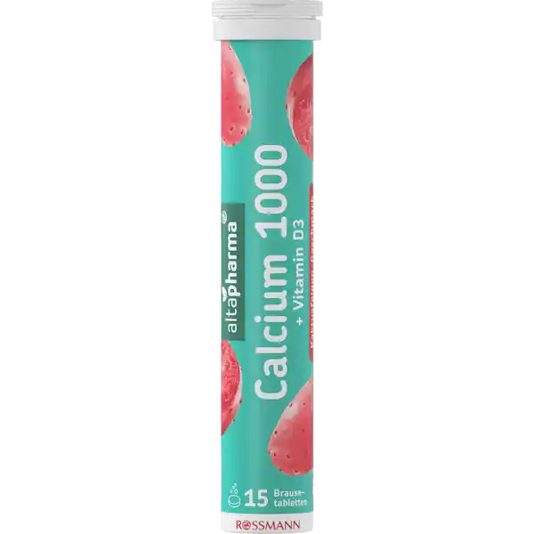 altapharma Calcium 1000 + Vitamin D3 — 20 comprimés effervescents
