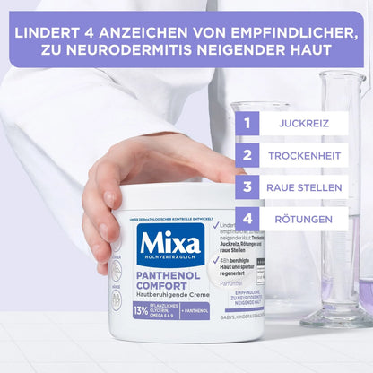 🌿 Mixa Crème Panthenol Comfort – Crème Apaisante