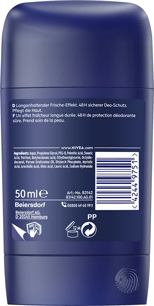 💪 NIVEA MEN Deostick Fresh Active — Soin fraîcheur pour hommes