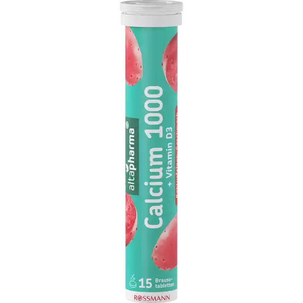 altapharma Calcium 1000 + Vitamin D3 — 20 comprimés effervescents