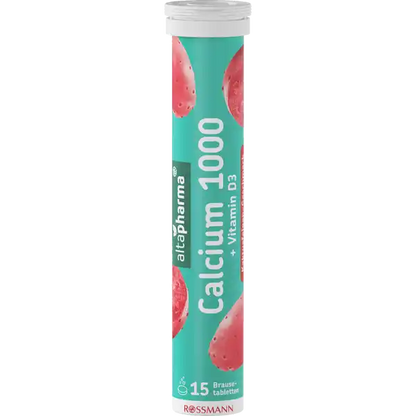 altapharma Calcium 1000 + Vitamin D3 — 20 comprimés effervescents