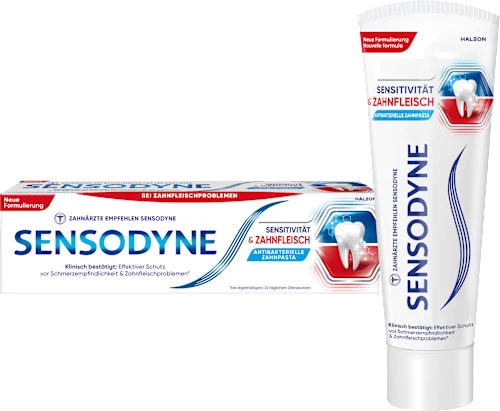 Sensodyne Sensibilité &amp; Gencives Action Double - Soulagement et Santé Bucco-Dentaire (75ml)
