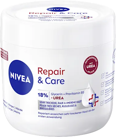 NIVEA REPAIR &amp; CARE  Soin Intensif à l'Urée (10%) – Hydratation 72h