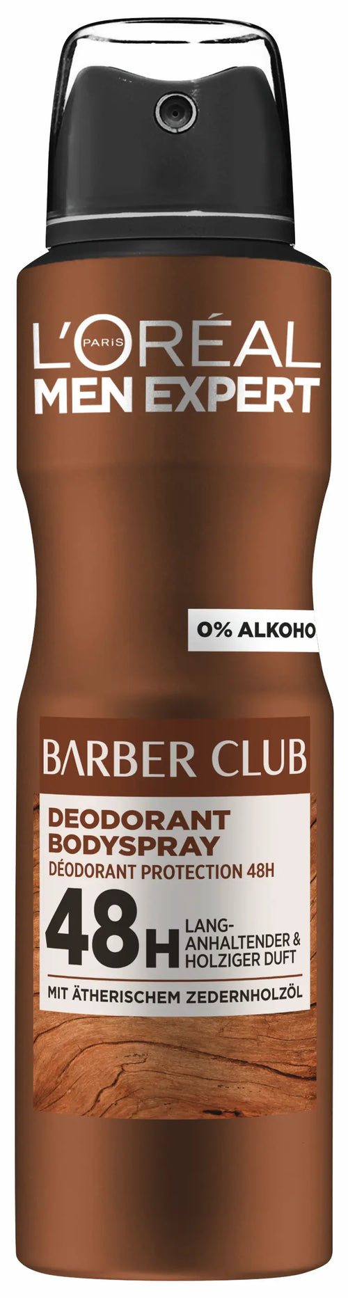 Déodorant Spray Barber Club Protection 48 Heures et Huile de Bois de Cèdre