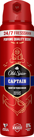 Old Spice Deospray Captain Protection 24h et Parfum Frais Océanique (150ml)