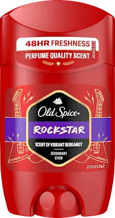 Old Spice Deostick Rockstar Scent of Vibrant Bergamot - Notes d'Agrumes & Bois (50ml)