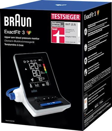BRAUN EXACTFIT™ 3  Tensiomètre de Bras (Modèle BUA6150)