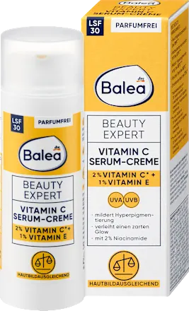 Balea Beauty Expert  Sérum-Crème Vitamine C + LSF 30 (30ml)