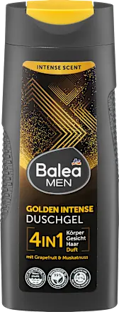 Balea MEN Golden Intense  Gel Douche 4-en-1 : Corps, Visage, Cheveux ; Parfum (300ml)