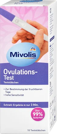 Mivolis Test d'Ovulation  Détection du Pic de LH (10 Bâtonnets-Tests)