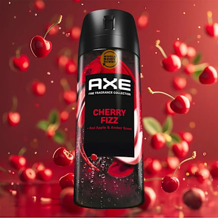 AXE CHERRY FIZZ  Protection 48H &amp; Parfum Pétillant (150 ml)