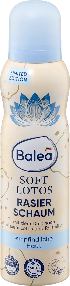 Balea Mousse de rasage Soft Lotos  Mousse de rasage – 150 ml