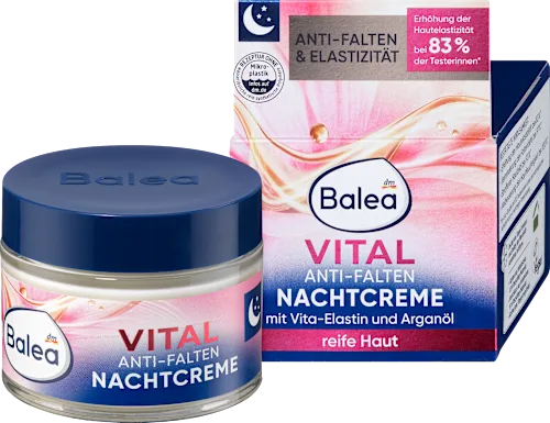 Balea VITAL Anti-Rides  Crème de Nuit à l'Huile d'Argan (50ml)