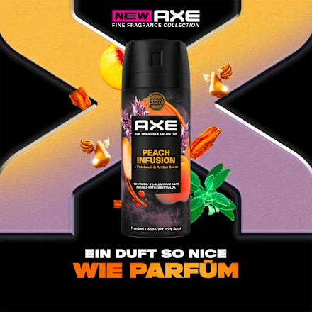 AXE PEACH INFUSION  Protection 72H &amp; Fragrance Haute Définition (150 ml)