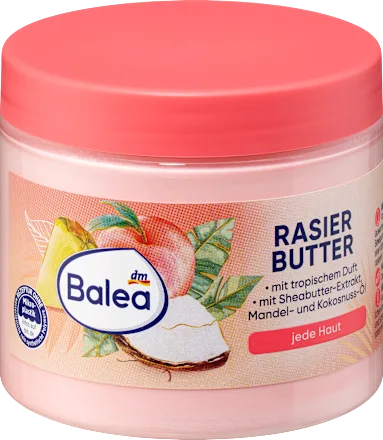 Balea Rasierbutter Tropic  Beurre de Rasage Onctueux (200ml)