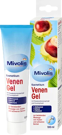 Mivolis Gel pour les Veines  Soin Revitalisant au Marron d'Inde (100 ml)