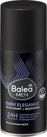Balea MEN Deospray "Dark Elegance"  Déodorant au Parfum Noble (150ml)