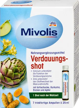 Mivolis Shot Digestion  Extraits de Plantes &amp; Choline (7 Fioles de 25ml)