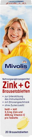 Mivolis Zinc Vitamine C Effervescent