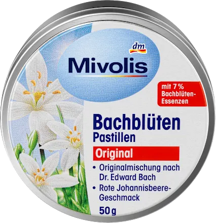 Mivolis Pastilles Fleurs de Bach  Mélange "Secours" Original (50g)