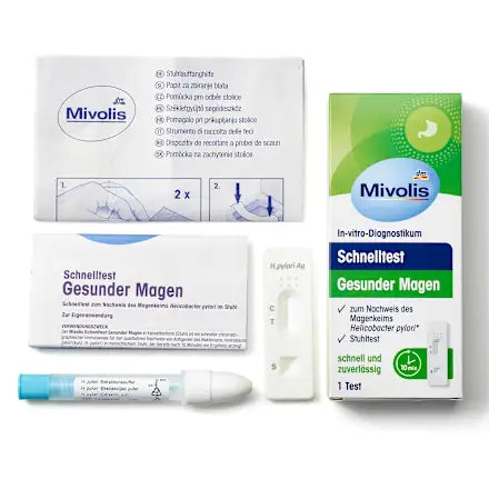 Mivolis Autotest Estomac Sain  Détection de la bactérie Helicobacter Pylori (1 Test)