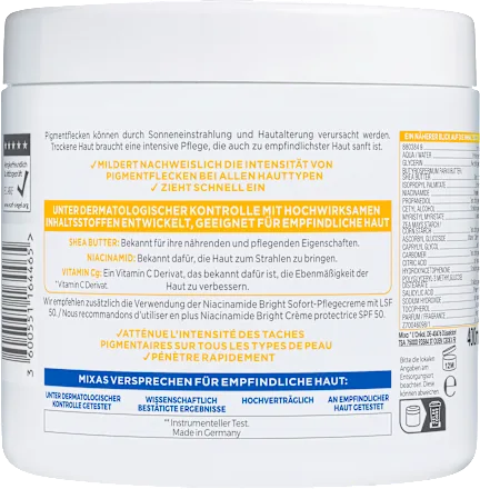 Mixa Niacinamide Bright  Crème Perfectrice 10% (400 ml)