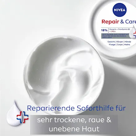 NIVEA REPAIR &amp; CARE  Soin Intensif à l'Urée (10%) – Hydratation 72h