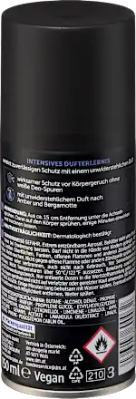 Balea MEN Deospray "Dark Elegance"  Déodorant au Parfum Noble (150ml)