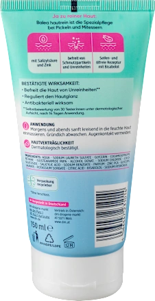 Balea Hautrein Anti-Pickel  Gel Nettoyant Purifiant (150ml)