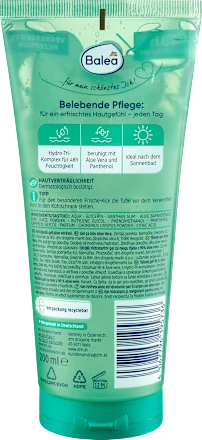 Balea Bodygel Aloe Vera  Gel Corporel Rafraîchissant (200ml)