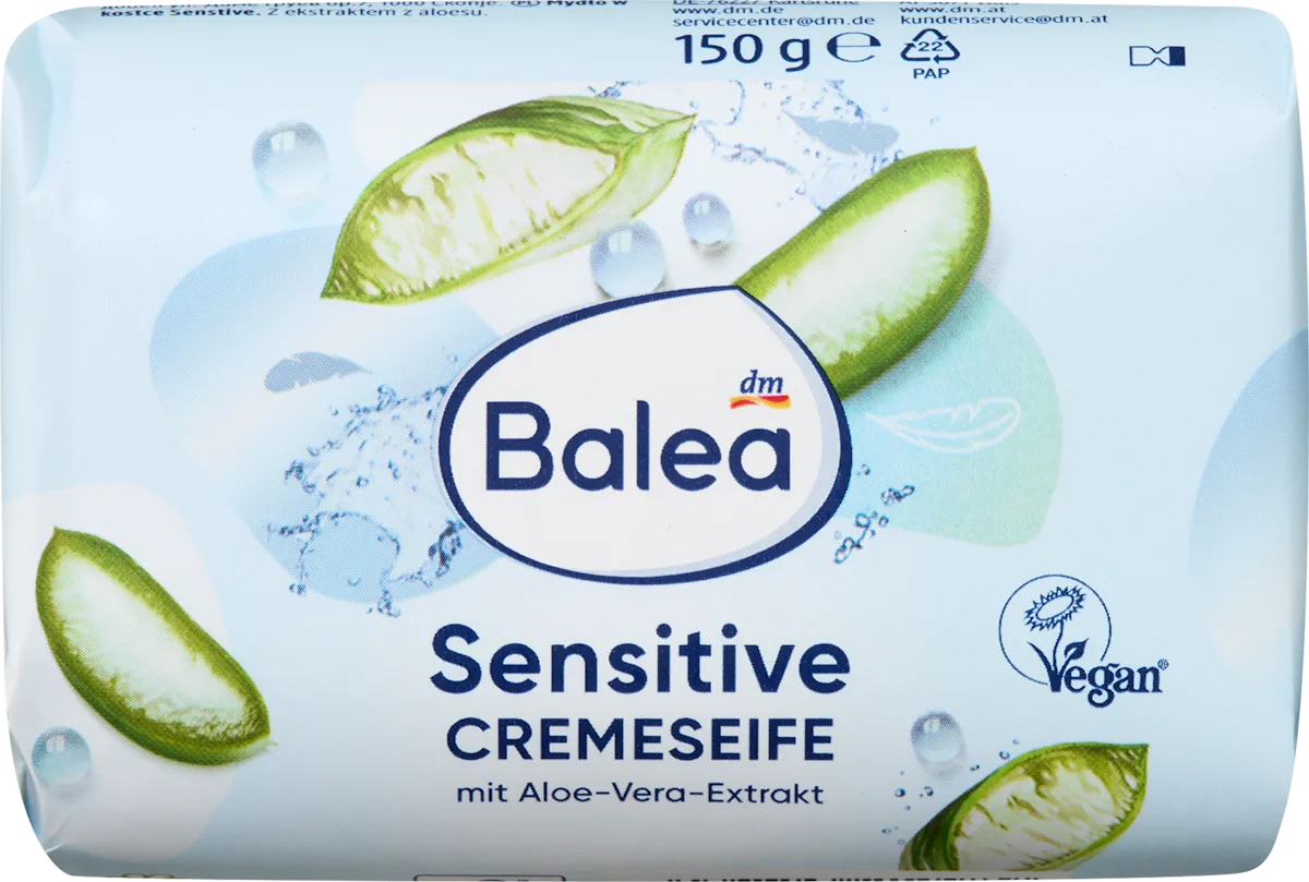 🧼 Balea Seifenstück Cremeseife Sensitive — Savon crème solide 150 g