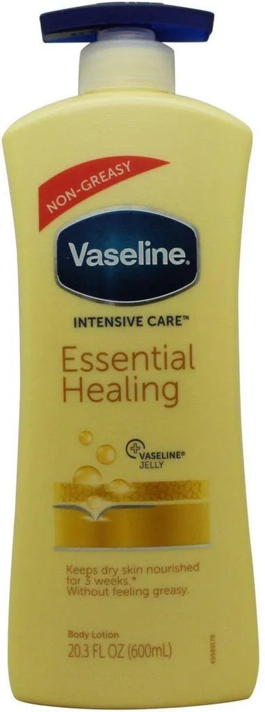 VASELINE ESSENTIAL HEALING  Lait Corporel Réparateur - Format XXL 600ml 🇩🇪