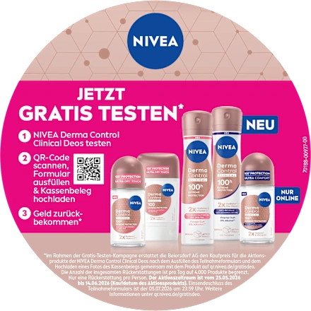 NIVEA ROLL-ON DERMA CONTROL  Soin Protecteur Régulateur • Formule Anti-Inconfort • Qualité allemande 🇩🇪