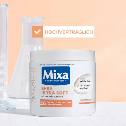 CRÈME DE SOIN MIXA SHEA ULTRA-SOFT  Soin Intensif Visage, Corps et Mains • Qualité Europe 🇪🇺
