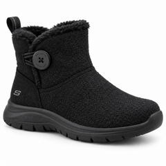 Skechers - Bottines d'hiver à bouton - noir