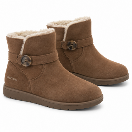 Skechers - Bottines d'hiver en daim - marron – Mubina Essence