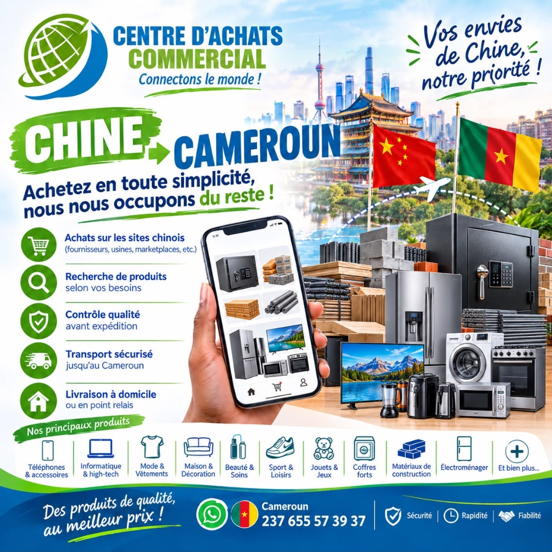 TransitCam – colis, valises et achats Amazon, Shein ou Chine livrés au Cameroun : dépôt à Paris et Pontoise, réception à Yaoundé Bastos – photo 3