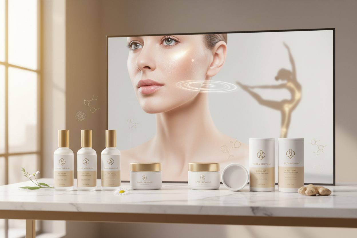 Découvrez notre gamme de produits à base de collagène, essentiels pour maintenir la fermeté de la peau et des articulations.