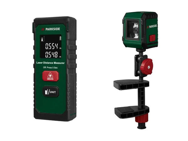 PARKSIDE® Laser Mesure Distance + Niveau Laser croix