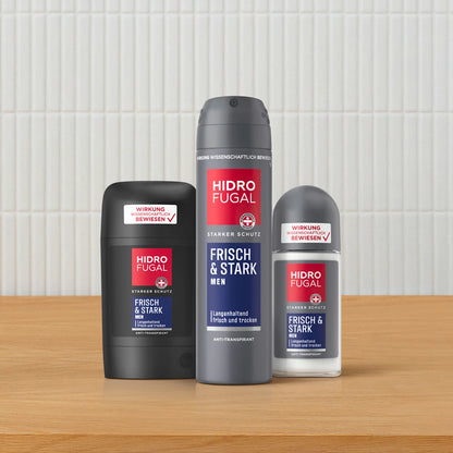 💪 Hidrofugal Men Frisch &amp; Stark — Spray déodorant anti-transpirant pour hommes (150 ml)