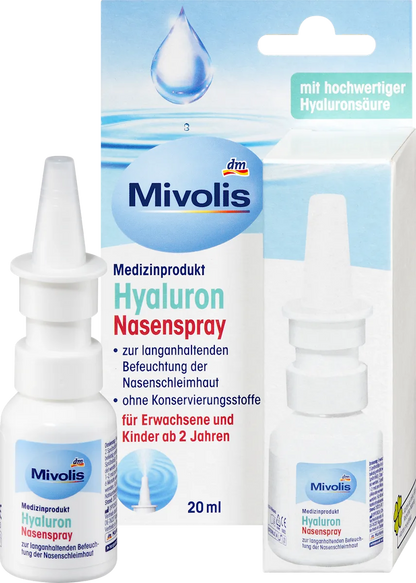 💧 Mivolis Spray Nasal à l’Acide Hyaluronique — 20 ml