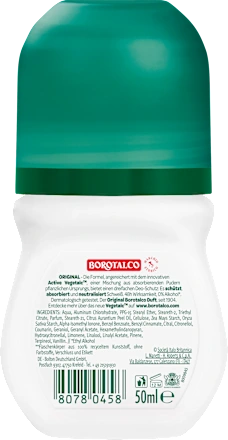 BOROTALCO ORIGINAL ROLL-ON  Déodorant Anti-Transpirant - Efficacité 48h 🇩🇪