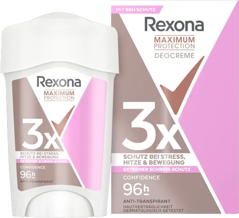 REXONA MAXIMUM PROTECTION  L'Anti-Transpirant Crème Efficacité Clinique • Qualité Allemagne 🇩🇪
