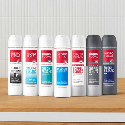 💪 Hidrofugal Men Frisch &amp; Stark — Spray déodorant anti-transpirant pour hommes (150 ml)
