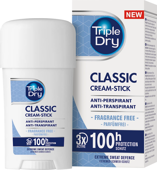 💪 Triple Dry Anti-Transpirant Deostick Classic — Protection extrême contre la transpiration