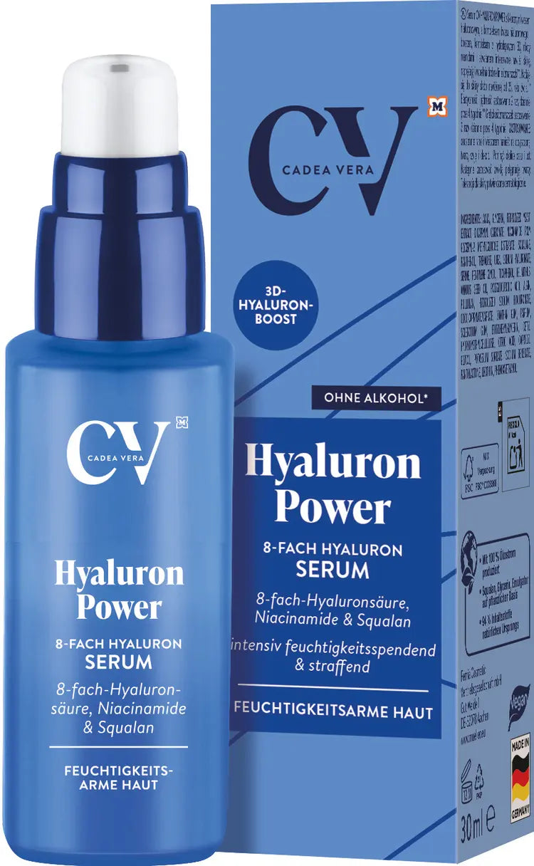 CV Hyaluron Power 8-fach Hyaluron Serum Concentré Hydratant Intensif et Repulpant