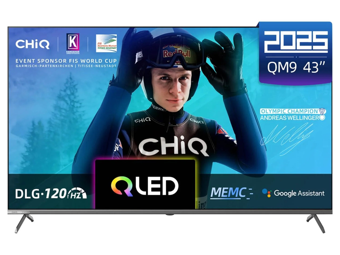 📺 CHiQ U43QM9V — Téléviseur 43″ (108 cm) 4K QLED