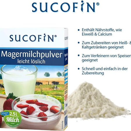 Sucofin Lait Écrémé en Poudre