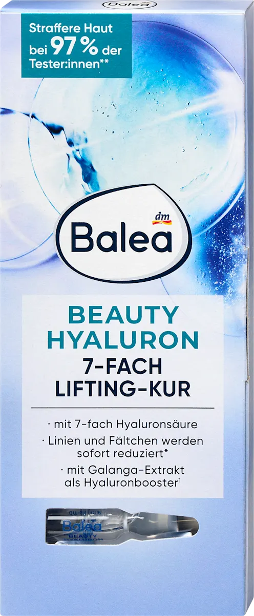 ✨ Balea Beauty Hyaluron Lifting-Kur — 7 ampoules pour un soin lifting
