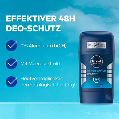 💪 NIVEA MEN Deostick Fresh Active — Soin fraîcheur pour hommes